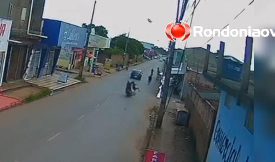 ATROPELAMENTO: Vídeo mostra acidente envolvendo vigilante e ciclista na zona Leste 