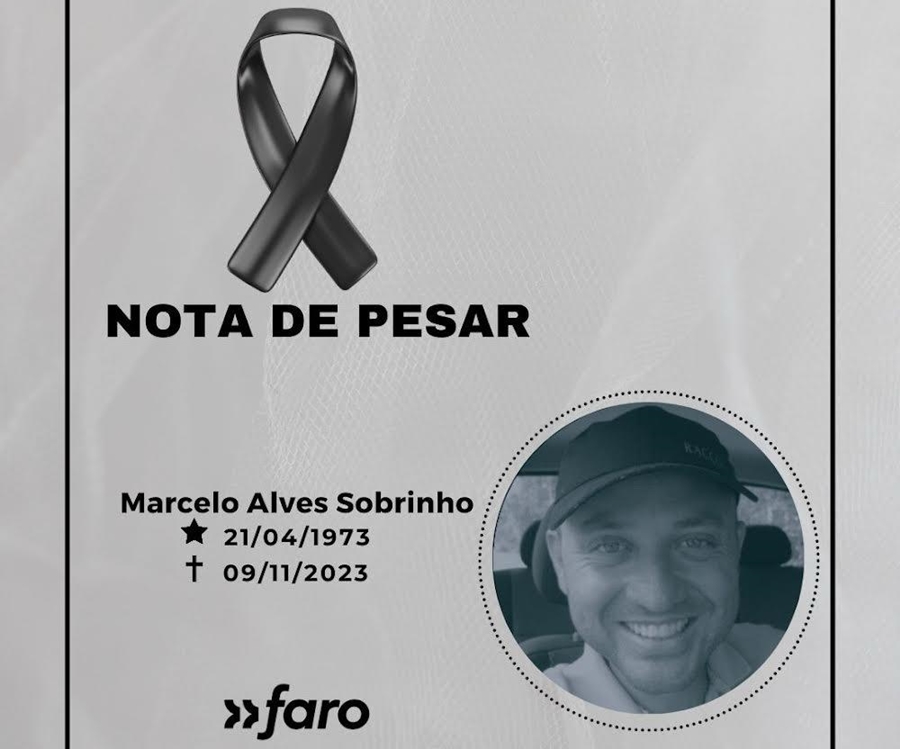 PESAR: Nota pelo falecimento do professor Marcelo Alves Sobrinho