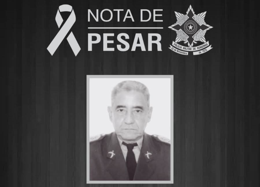 NOTA: PMRO lamenta morte de um dos maiores soldados de sua tropa