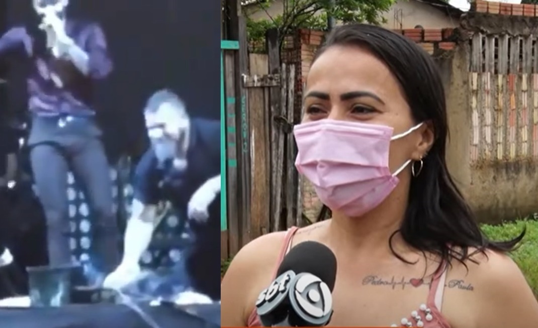ASSISTA: 'Eu quero minha camiseta', diz mulher que desmaiou no palco de Gusttavo Lima em PVH